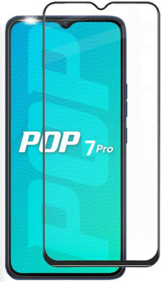 Bodoma Edge To Edge Tempered Glass for Tecno Pop 7 Pro, Tecno Pop 5 Pro(Pack of 1)