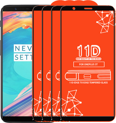 Roxel Edge To Edge Tempered Glass for OnePlus 5T(Pack of 4)