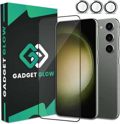 Gadget Glow Edge To Edge Tempered Glass for Samsung Galaxy S23 5G, Samsung S23 5G, Samsung Galaxy S23, Edge to Edge Glass with Green Camera Ring(Pack of 1)