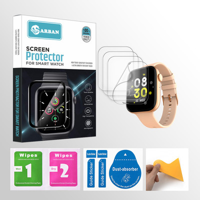 ARBAN Edge To Edge Tempered Glass for Fire-Boltt Fighter 1.81 inch Smartwatch 4 PROTECTOR + 4 WIPES + 4 DUST REMOVAL STICKER + 1 WIPER(Pack of 4) ARBAN Edge To Edge Tempered Glass for Fire-Boltt Fighter 1.81 inch Smartwatch 4 PROTECTOR + 4 WIPES + 4 DUST REMOVAL STICKER + 1 WIPER(Pack of 4)