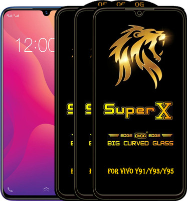 PFOAM Edge To Edge Tempered Glass for VIVO Y91(Pack of 3)