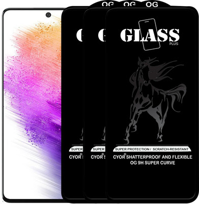 CYOR Edge To Edge Tempered Glass for SAMSUNG A73 5G(Pack of 3)