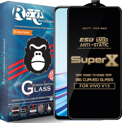 Roxel Edge To Edge Tempered Glass for VIVO V15(Pack of 1)