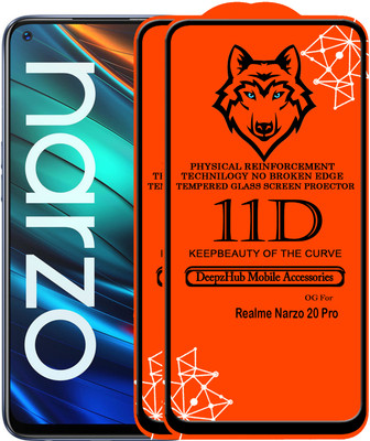 DeepzHub Edge To Edge Tempered Glass for Realme Narzo 20 Pro(Pack of 2)