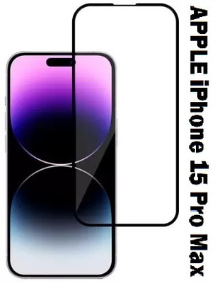 ASVALBUY Edge To Edge Tempered Glass for APPLE iPhone 15 Pro Max, iPhone 15 Pro Max(Pack of 1)