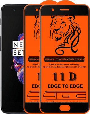 Forego Edge To Edge Tempered Glass for OnePlus 5(Pack of 2)