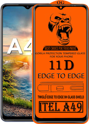 TWIGLO Edge To Edge Tempered Glass for ITEL A49(Pack of 1)