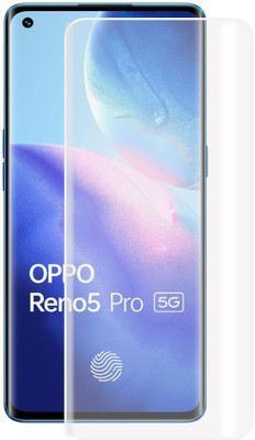 MBR Edge To Edge Tempered Glass for OPPO Reno5 Pro 5G, Meibo Series 3D Curved High Quality UV Liquide Glue Glass with Easy Installation(Pack of 1)