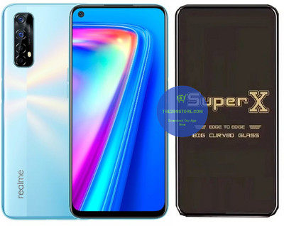 Resolute Edge To Edge Tempered Glass for Realme 7, Super X Edge Glass, Super X Tempered Glass, Super X Screen Protector(Pack of 1)