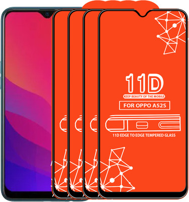 Roxel Edge To Edge Tempered Glass for Oppo A52S(Pack of 4)