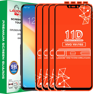 Laxdom Edge To Edge Tempered Glass for VIVO Y83(Pack of 4)