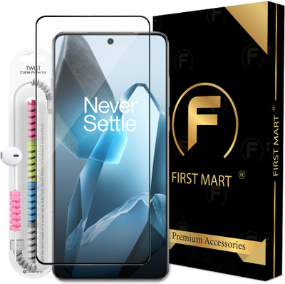 FIRST MART Edge To Edge Tempered Glass for OnePlus 13S 5G, OnePlus 13s, OnePlus 13T 5G, OnePlus 13T, OG Tempered Glass with Cable Protector(Pack of 1)