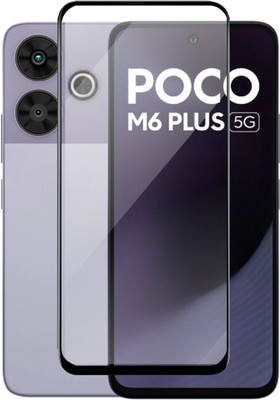 KWINE CASE Edge To Edge Tempered Glass for POCO M6 Plus 5G(Pack of 1)