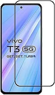 BadiyaBuy Edge To Edge Tempered Glass for vivo T3 5G(Pack of 1)