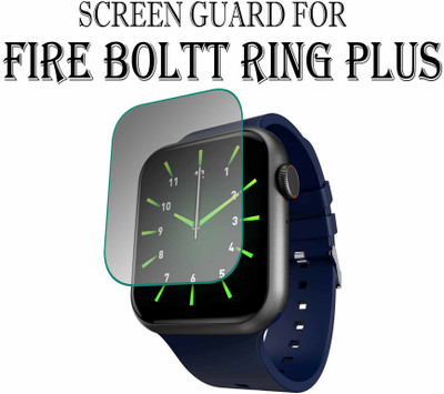 hirdesh Edge To Edge Tempered Glass for Fire-Boltt Ring Plus 1.91(Pack of 1)