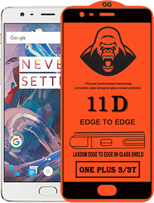 Laxdom Edge To Edge Tempered Glass for OnePlus 3T(Pack of 1)
