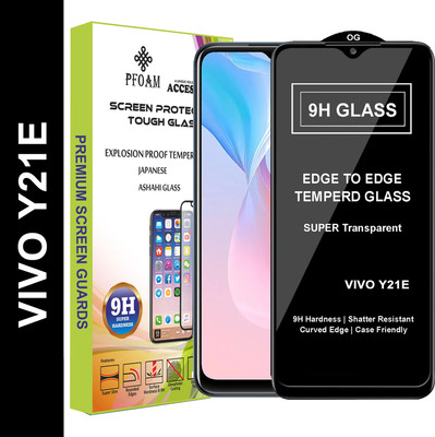 PFOAM Edge To Edge Tempered Glass for VIVO Y21E(Pack of 1)