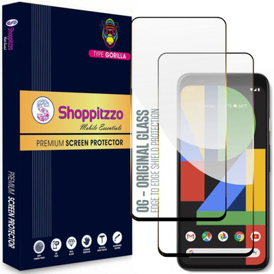 Shoppitzzo Edge To Edge Tempered Glass for Google Pixel 4 (5.7 Inches)**NeoShield**Millitary Grade-Anti Explosion-Tempered Glass/Full Screen Coverage-Edge to Edge/9H Hardness/With Easy Installation Kit(Pack of 2)