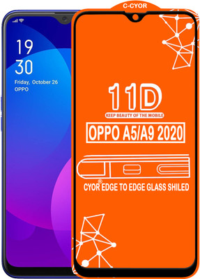 CYOR Edge To Edge Tempered Glass for OPPO A5 2020(Pack of 1)