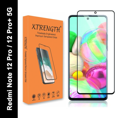 XTRENGTH Edge To Edge Tempered Glass for Redmi Note 12 Pro 5G, Redmi Note 12 Pro+ 5G(Pack of 1)