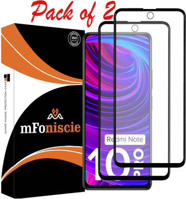 mFoniscie Edge To Edge Tempered Glass for REDMI Note 10 Pro(Pack of 2)