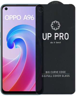S-Softline Edge To Edge Tempered Glass for Oppo A96 5G, Full Screen Coverage (Except Edges) and Easy Installation Kit(Pack of 1)
