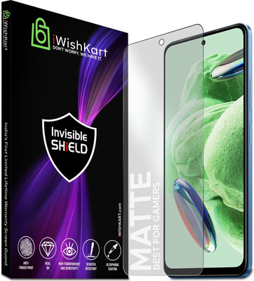 iWishKart Edge To Edge Tempered Glass for Redmi Note 12 5G, Note 12 5G, Premium Matte Military grade Edge to Edge Premium gorilla glass with Self Installation Guide - Wet & Dry wipes, Dust Absorber [With Warranty], Note12(Pack of 1)
