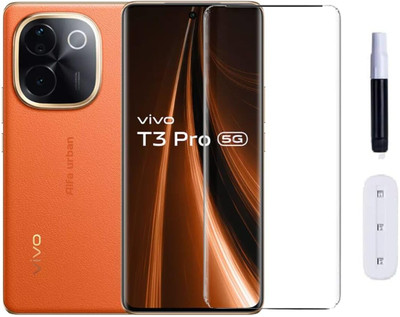 O2MG Edge To Edge Tempered Glass for T3 Pro 5G, T3 Pro(Pack of 1)