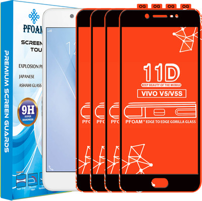 PFOAM Edge To Edge Tempered Glass for Vivo V5(Pack of 4)