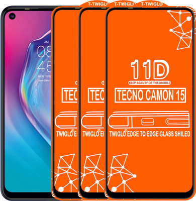 Flipkart SmartBuy Edge To Edge Tempered Glass for TECNO CAMON 15(Pack of 3)