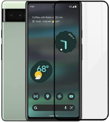 Heatmor Edge To Edge Tempered Glass for Pixel 6a, Google pixel 6a(Pack of 1)