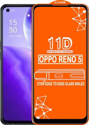 CYOR Edge To Edge Tempered Glass for OPPO RENO 5(Pack of 1)