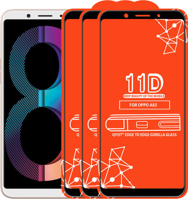 Qyist Edge To Edge Tempered Glass for Oppo A83(Pack of 3)
