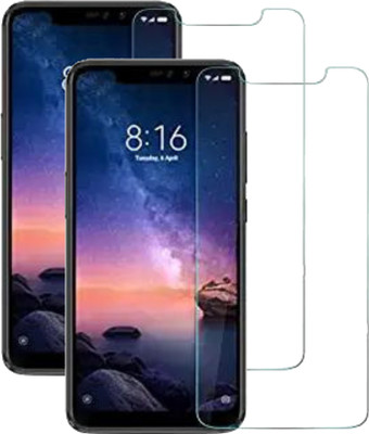YuviKrissh Edge To Edge Tempered Glass for Mi Redmi Note 6 Pro(Pack of 2)