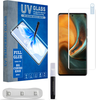 tombik Edge To Edge Tempered Glass for vivo X80 5G Front Curve UV Tempered Glass Guard Screen Protector(Pack of 1)