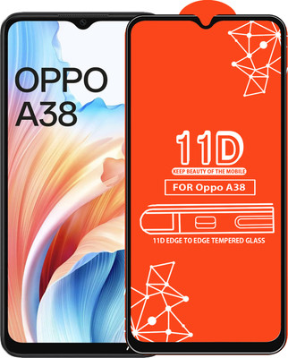 Qyist Edge To Edge Tempered Glass for Oppo A38(Pack of 1)
