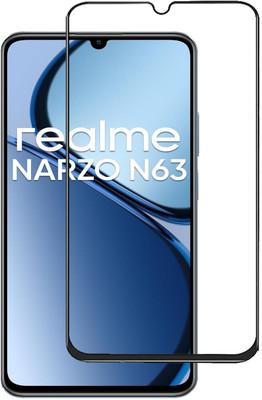 NSTAR Edge To Edge Tempered Glass for Realme Narzo N63(Pack of 1)
