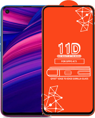 Qyist Edge To Edge Tempered Glass for Oppo A73 5G(Pack of 1)