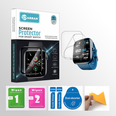 ARBAN Edge To Edge Tempered Glass for boAt Ultima Chronos 1.96 inch Smartwatch 2 PROTECTOR + 2 WIPES + 2 DUST REMOVAL STICKER + 1 WIPER(Pack of 2) ARBAN Edge To Edge Tempered Glass for boAt Ultima Chronos 1.96 inch Smartwatch 2 PROTECTOR + 2 WIPES + 2 DUST REMOVAL STICKER + 1 WIPER(Pack of 2)