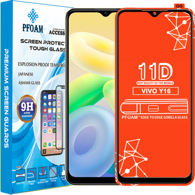 PFOAM Edge To Edge Tempered Glass for VIVO Y16(Pack of 1)
