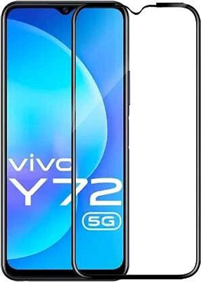 HIE POWER Edge To Edge Tempered Glass for vivo Y72 5G [Gorilla-Glass](Pack of 1)