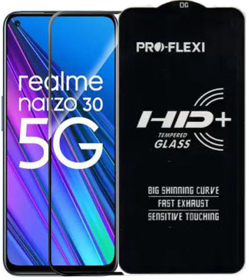 Vvr Edge To Edge Tempered Glass for Realme Narzo 30 5G(Pack of 1)