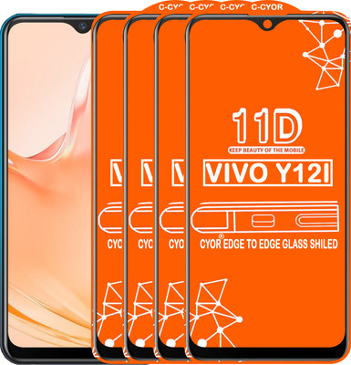 CYOR Edge To Edge Tempered Glass for VIVO Y12I(Pack of 4)