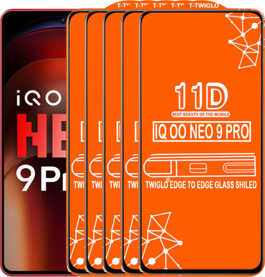 TWIGLO Edge To Edge Tempered Glass for IQOO NEO 9 PRO(Pack of 5)