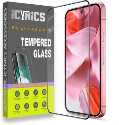 ICYNICS Edge To Edge Tempered Glass for Google Pixel 9 5G, Anti-Fingerprint, Waterproof, Oil-resistant, Bubble-Free, Anti-Static, Scratch Resistant Full Coverage with Wooden box to ensure safety(Pack of 1)