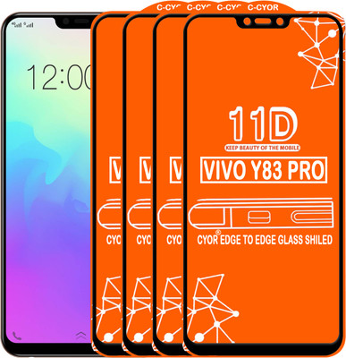 CYOR Edge To Edge Tempered Glass for VIVO Y83 PRO(Pack of 4)