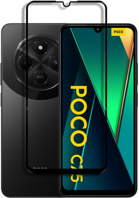 ROYALBASE Edge To Edge Tempered Glass for Redmi 14C 5G,Redmi A4 5G,Poco C75 5G(Pack of 1)