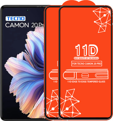 Roxel Edge To Edge Tempered Glass for Tecno Camon 20 Pro(Pack of 2)