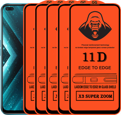 Laxdom Edge To Edge Tempered Glass for REALME X3 SUPERZOOM(Pack of 5)