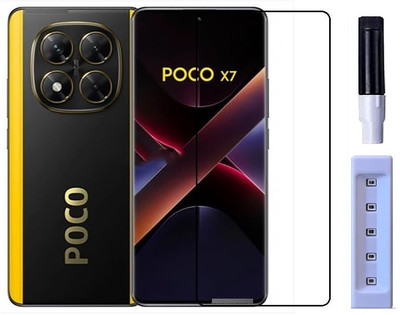 welldesign Edge To Edge Tempered Glass for POCO X7 5G, POCO X7(Pack of 1)